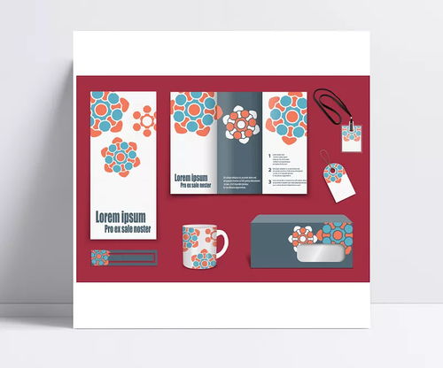 翱翔設(shè)計(jì)服務(wù) 粉色花形VI模板，打造企業(yè)品牌視覺識別系統(tǒng)